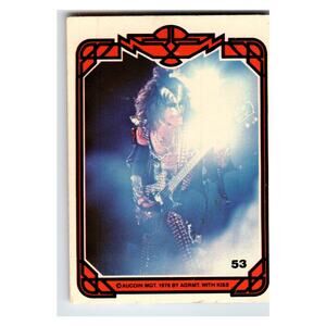 Donruss Kiss Gene Simmons 1978 Card 53 Vintage Music